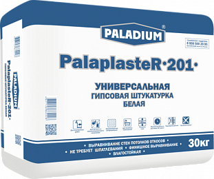 Штукатурка гипсовая белая Палапластер-201 PALADIUM, 30кг
